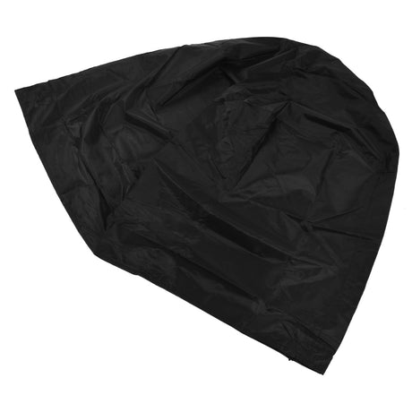 Fire Pit Cover Round Black Waterproof Dustproof Polyester Fiber Firepit Cover for Home Outdoor