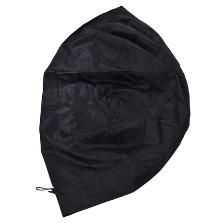 Fire Pit Cover Round Patio Outdoor Fireplace Cover Waterproof Dustproof UV Protection for All Seasons Black