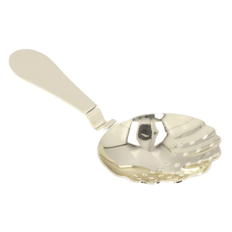 Cocktail Strainer Anti Rust Efficient Filtering Stainless Steel Strainer Bar Tool for Home Mini Bars Clubs Restaurants Gold