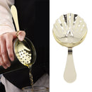 Cocktail Strainer Anti Rust Efficient Filtering Stainless Steel Strainer Bar Tool for Home Mini Bars Clubs Restaurants Gold