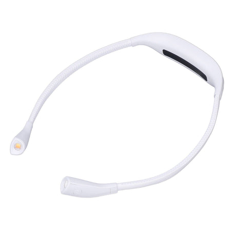 Neck Book Light USB Rechargeable Portable LED Neck Hanging Lamp for Reading RepairmentWhite
