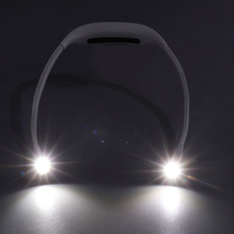 Neck Book Light USB Rechargeable Portable LED Neck Hanging Lamp for Reading RepairmentWhite