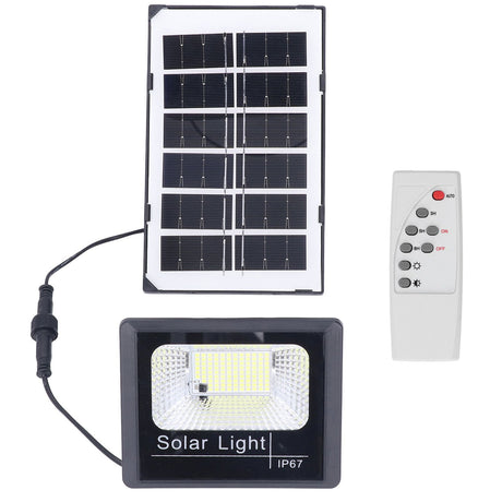 100LED Outdoor Solar Flood Light IP67 Waterproof Solar Wall Lamp Remote Control Street Lamp for Garden 40W