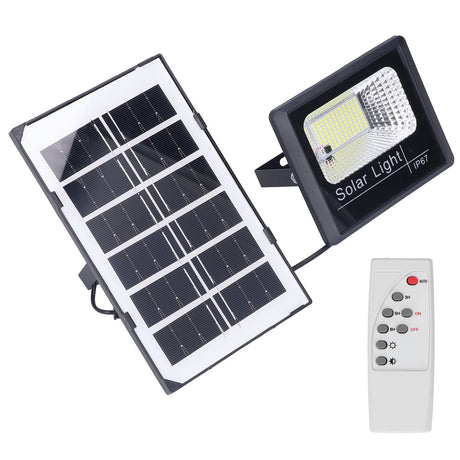 100LED Outdoor Solar Flood Light IP67 Waterproof Solar Wall Lamp Remote Control Street Lamp for Garden 40W