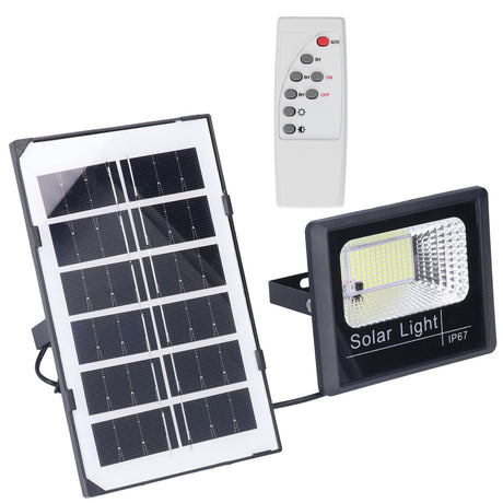 100LED Outdoor Solar Flood Light IP67 Waterproof Solar Wall Lamp Remote Control Street Lamp for Garden 40W