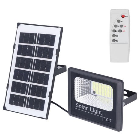 100LED Outdoor Solar Flood Light IP67 Waterproof Solar Wall Lamp Remote Control Street Lamp for Garden 40W