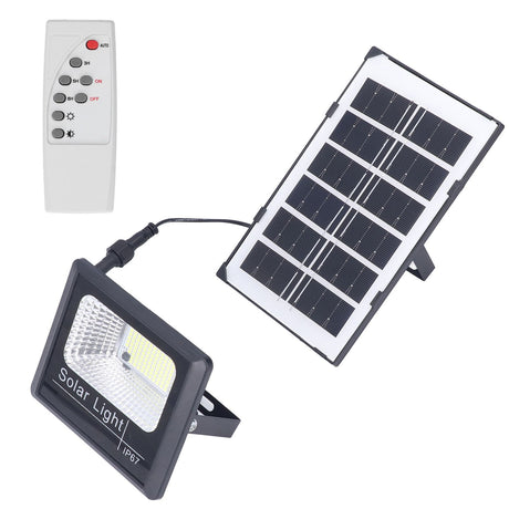 100LED Outdoor Solar Flood Light IP67 Waterproof Solar Wall Lamp Remote Control Street Lamp for Garden 40W