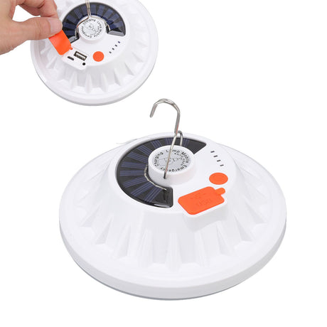 Solar Emergency Light IP65 Waterproof 60 LEDs USB Rechargeable Camping Light for Outdoor Camping