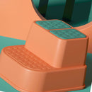 Toilet Step Stool Plastic Non Slip Heavy Duty Rollover Prevention Tool for Baby Children Yellow 1 Layer