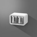 Under Desk Storage Box No Punching Storage ABS PS Small Hidden Drawer For Dormitory Small Transparent Black