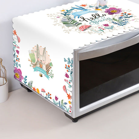 Microwave Cover Cloth Oven Cute Dust Proof Shiled Universal Oil Proof Nordic Style Simple Parts Daisy 35x100cm