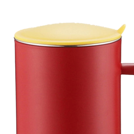 550ml Stainless Steel Double Walled Mugs Leakproof Prevent Scalding Frosted Insulated Coffee Mugs for Home Cafe Office Sakura Pink 550ml