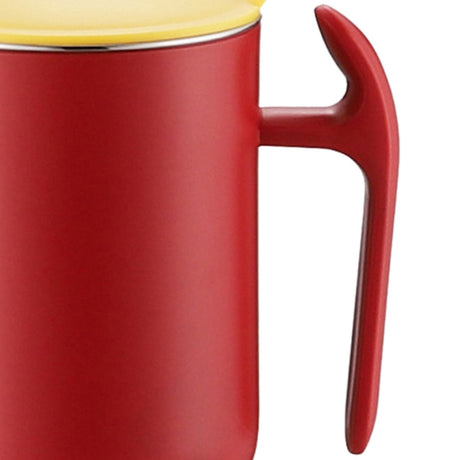 550ml Stainless Steel Double Walled Mugs Leakproof Prevent Scalding Frosted Insulated Coffee Mugs for Home Cafe Office Sakura Pink 550ml