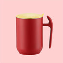 550ml Stainless Steel Double Walled Mugs Leakproof Prevent Scalding Frosted Insulated Coffee Mugs for Home Cafe Office Sakura Pink 550ml