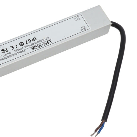 LED Driver IP67 Waterproof 24V Low Voltage Output Power Supply Transformer Adapter for Lamp Security Camera 85‑264V LPV 30W 24V 1.25A