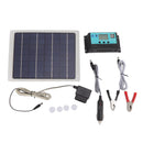 10W Solar Panel Charger Monocrystalline 18V 50A Dual USB with MPPT Controller Solar Panel Kit for Outdoor Car