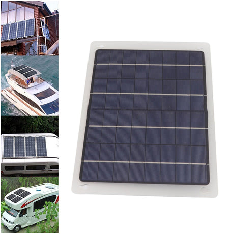 10W Solar Panel Charger Monocrystalline 18V 50A Dual USB with MPPT Controller Solar Panel Kit for Outdoor Car