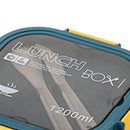 2 Layer Plastic Salad Lunch Box Microwave Safe Salad Lunch Container Portable Fruit Fat Reducing Light Food Picnic Box for Office Workers Blue, 1200ml