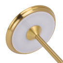 Cordless Table Lamp Rechargeable 2000mAh 3 Levels Brightness Portable USB C LED Metal Bedside Lamp Gold