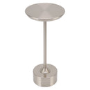 Cordless Table Lamp Rechargeable 2000mAh 3 Levels Brightness Portable USB C LED Metal Bedside Lamp Silver