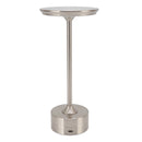 Cordless Table Lamp Rechargeable 2000mAh 3 Levels Brightness Portable USB C LED Metal Bedside Lamp Silver