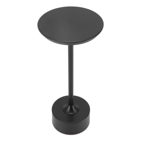 Cordless Table Lamp Rechargeable 2000mAh 3 Levels Brightness Portable USB C LED Metal Bedside Lamp Black