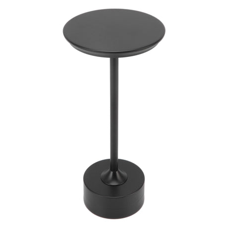 Cordless Table Lamp Rechargeable 2000mAh 3 Levels Brightness Portable USB C LED Metal Bedside Lamp Black