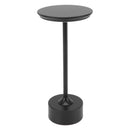 Cordless Table Lamp Rechargeable 2000mAh 3 Levels Brightness Portable USB C LED Metal Bedside Lamp Black