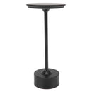 Cordless Table Lamp Rechargeable 2000mAh 3 Levels Brightness Portable USB C LED Metal Bedside Lamp Black