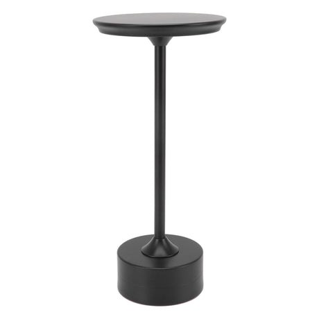 Cordless Table Lamp Rechargeable 2000mAh 3 Levels Brightness Portable USB C LED Metal Bedside Lamp Black
