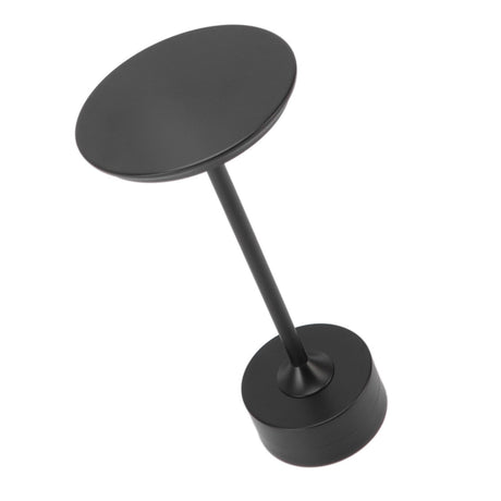 Cordless Table Lamp Rechargeable 2000mAh 3 Levels Brightness Portable USB C LED Metal Bedside Lamp Black