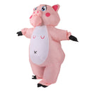 Inflatable Costume Pink Pig Blow Up Halloween Cosplay Dress Jumpsuit Costume For Adults