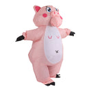 Inflatable Costume Pink Pig Blow Up Halloween Cosplay Dress Jumpsuit Costume For Adults