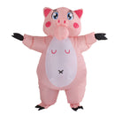 Inflatable Costume Pink Pig Blow Up Halloween Cosplay Dress Jumpsuit Costume For Adults