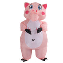 Inflatable Costume Pink Pig Blow Up Halloween Cosplay Dress Jumpsuit Costume For Adults