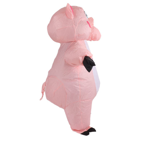 Inflatable Costume Pink Pig Blow Up Halloween Cosplay Dress Jumpsuit Costume For Adults