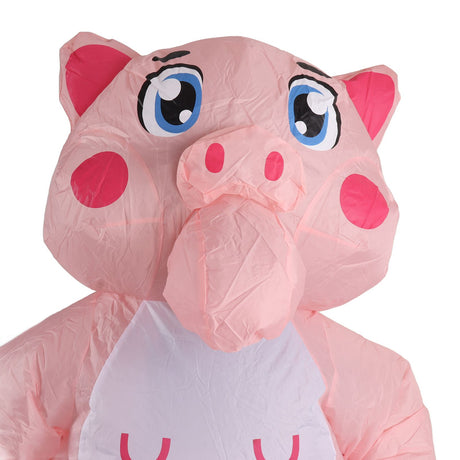 Inflatable Costume Pink Pig Blow Up Halloween Cosplay Dress Jumpsuit Costume For Adults