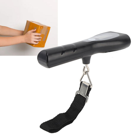 Digital Luggage Scale Portable Electronic Hook Scale with Flashlight 1m Tape Baggage Scale for Home Traveling Fishing Band Type