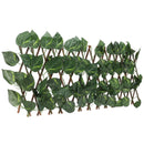 Artificial Hedges Fence Simulation Expandable Sun Protection Waterproof Artificial Topiary Hedge Plant for Garden Epipremnum Aureum Leaves