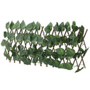 Artificial Hedges Fence Simulation Expandable Sun Protection Waterproof Artificial Topiary Hedge Plant for Garden Epipremnum Aureum Leaves