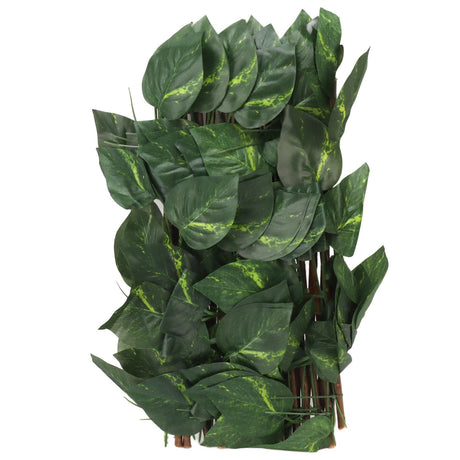 Artificial Hedges Fence Simulation Expandable Sun Protection Waterproof Artificial Topiary Hedge Plant for Garden Epipremnum Aureum Leaves