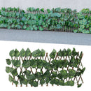 Artificial Hedges Fence Simulation Expandable Sun Protection Waterproof Artificial Topiary Hedge Plant for Garden Epipremnum Aureum Leaves