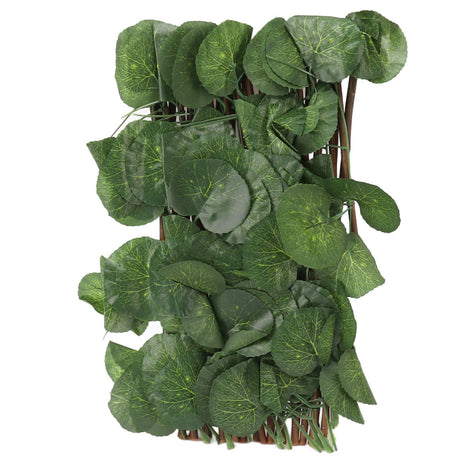 Artificial Hedges Fence Simulation Expandable Sun Protection Waterproof Artificial Topiary Hedge Plant for Garden Begonia Leaf