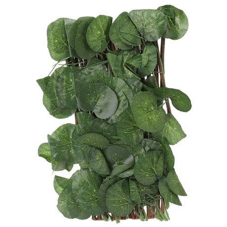 Artificial Hedges Fence Simulation Expandable Sun Protection Waterproof Artificial Topiary Hedge Plant for Garden Begonia Leaf