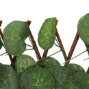 Artificial Hedges Fence Simulation Expandable Sun Protection Waterproof Artificial Topiary Hedge Plant for Garden Begonia Leaf