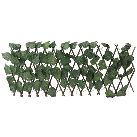 Artificial Hedges Fence Simulation Expandable Sun Protection Waterproof Artificial Topiary Hedge Plant for Garden Grape Leaves