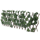 Artificial Hedges Fence Simulation Expandable Sun Protection Waterproof Artificial Topiary Hedge Plant for Garden Grape Leaves