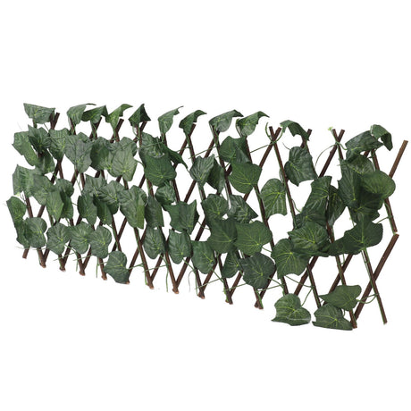 Artificial Hedges Fence Simulation Expandable Sun Protection Waterproof Artificial Topiary Hedge Plant for Garden Grape Leaves
