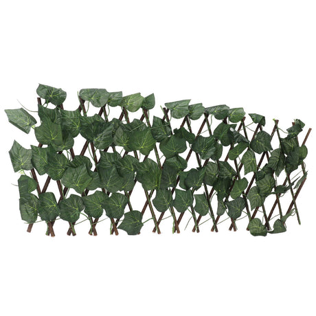Artificial Hedges Fence Simulation Expandable Sun Protection Waterproof Artificial Topiary Hedge Plant for Garden Grape Leaves