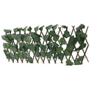Artificial Hedges Fence Simulation Expandable Sun Protection Waterproof Artificial Topiary Hedge Plant for Garden Grape Leaves